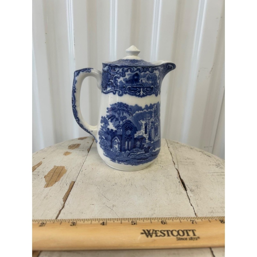 George Jones Abbey Flow Blue Chocolate Pot (259)